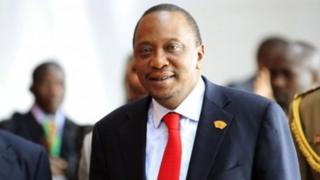 Rais wa Kenya uhuru Kenyatta