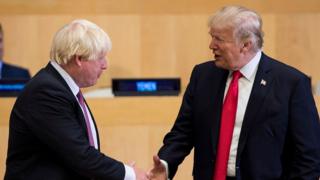   Boris Johnson and Donald Trump 