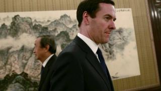 George Osborne in Shanghai, China