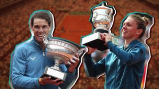 Rafael Nadal y Simona Halep