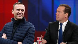 Навальный и Медведев