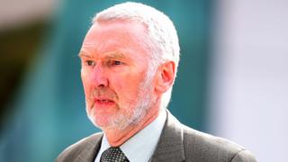 John Barry photographed outside the Hillsborough Inquest, 2015