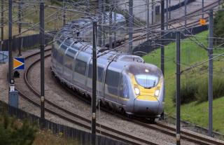 A Eurostar train