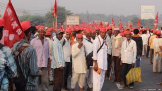 नाशिक ते मुंबई शेतकरी लाँग मार्चमधली क्षणचित्रे