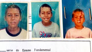 Roberto Firmino as a child