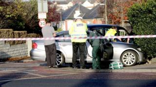 Crash on Glasgow Road
