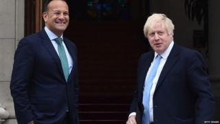 Leo Varadkar and Boris Johnson