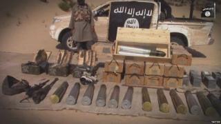IS' Sinai Province, the most prominent jihadist group, posted video showcasing their weapons