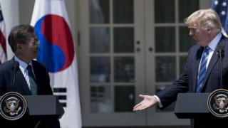 Madaxweynaha Kuuriyada Koonfureed Moon Jae-in ayaa booqday Washington