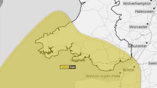 Weather warning map