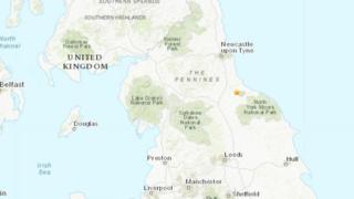 Location of earthquake