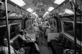 Fancy dress, Northern Line, 1974