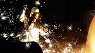 German steel worker