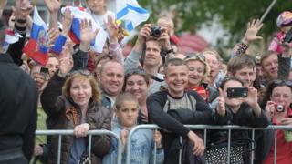 9 мая 2014. Крымчане на праздничном концерте, посвященном 69-й годовщине Победы в ВОВ и 70-летию освобождения Севастополя.
