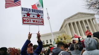 Police were forced to shutdown the street due to hundreds of protesters