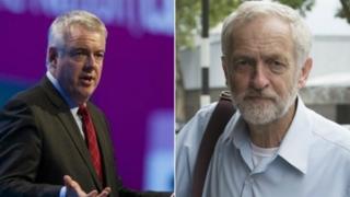 Carwyn Jones a Jeremy Corbyn