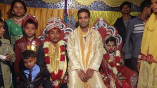 Gani Ansari and his Mit at his wedding