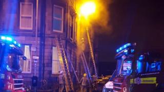 fire in Govan