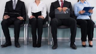 People waiting for a job interview.