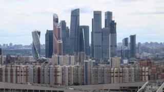 Россия. Москва. Вид на Московский международный деловой центр "Москва-Сити".