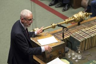 Jeremy Corbyn speaks in the House of Commons