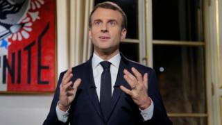 Macron makes New Year speech