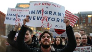 Pemrotes di New York