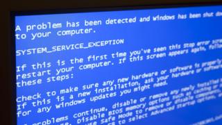 pantalla azul de la muerte (BSOD)