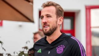 Harry Kane in Bayern Munich training
