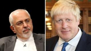 بوریس جانسون و محمد جواد ظریف