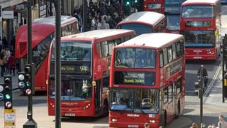 Buses on Oxford Street