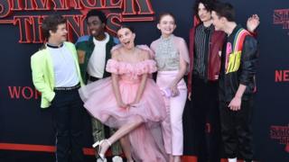 The Stranger Things 3 presented at the show's premiere