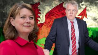 Leanne Wood a Carwyn Jones