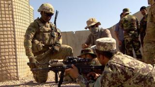   US troops train the Afghan army 215th Corp. in Helmand, Afghanistan, July 2016 