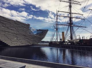 Exterior of V&A in Dundee