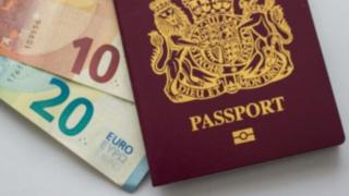 Passport and euros