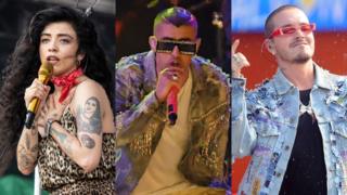 Mon Laferte, Bad Bunny y J Balvin