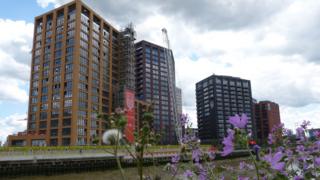 new development in London's Docklands