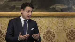 Italian Prime Minister Giuseppe Conte