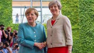 Angela Merkel and Theresa May