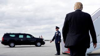 Trump leaves Florida