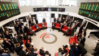 Metal traders in the Ring at the London Metal Exchange
