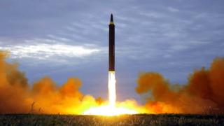 Запуск северокорейской ракеты