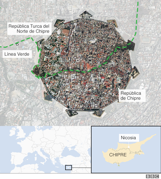 Mapa de Nicosia