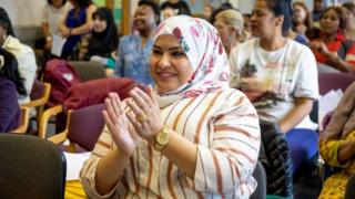Mentees at centre