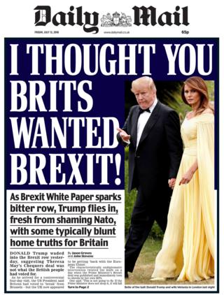 Daily Mail front page