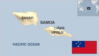 Map of Samoa