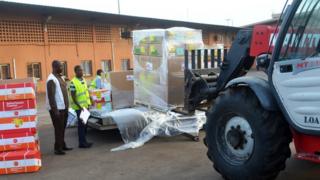 Le hangar de l'aéroport de Conakry, au moment de la lutte contre Ebola (illustration).