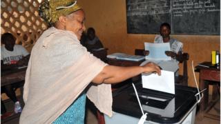 Une électrice en Guinée