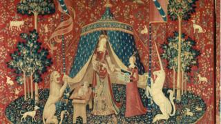 Tapiz de "La dama y el unicornio"